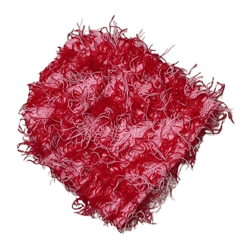 Knitted Beanie Hat with Fuzzy Pom Multifunction Warm Cover Household for Children Girls Boys Keeping Warm Accessory