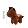 Cartoon Pony Pendant Mascot Doll Chinese Style Stuffed Animal Keyring Fluffy Backpack Pendant Zodiac Pony Figurine