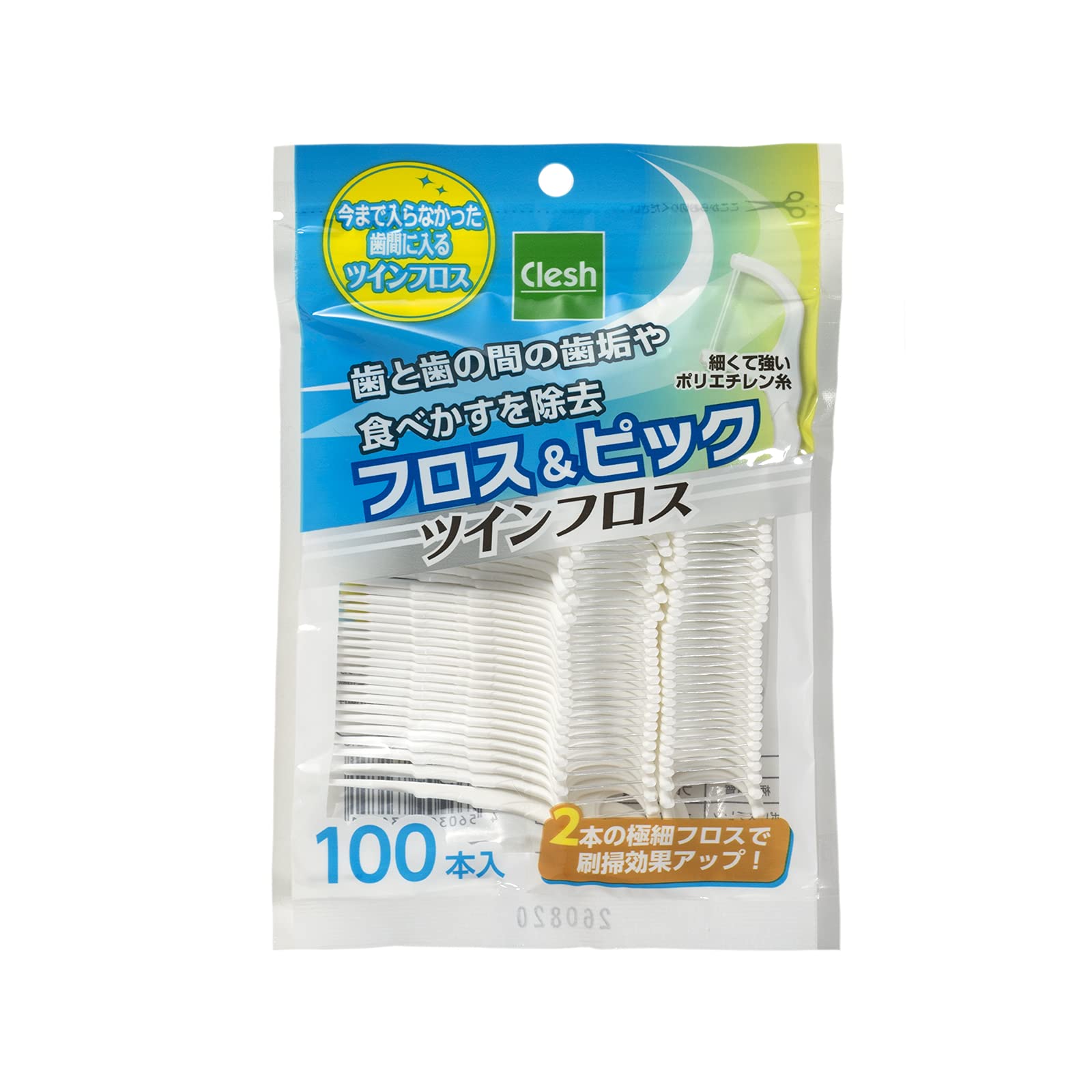 

addgood Clesh Floss Pick Twin Floss 100 pieces &