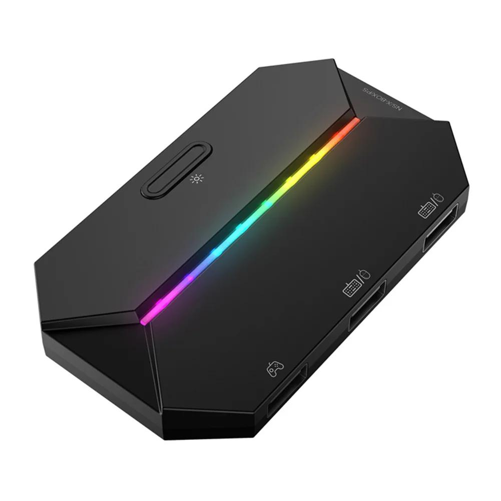 G6L Wired Keyboard Mouse Converter Adapter for Xbox One PS4 PS3 Nintendo Switch Portable Gaming Wired Mobile Controller Adapter