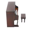 Wooden Miniature Upright Piano Mini Musical Instrument Model Children Gift Home DecorBrown