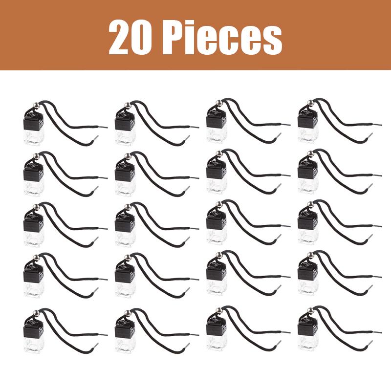 20 PCS HOME CAR HANGING AIR FRESHENER PERFUME FRAGRANCE DIFFUSER GLASS BOTTLE Empty Perfume Bottle For  Auto RV Truck