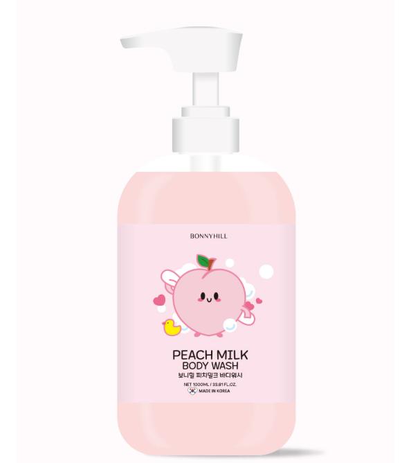 BONNYHILL Peach Milk Body Care 1000ml – Body Wash / Body Lotion