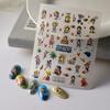 1PCS Anime One Piece Naruto Nail Stickers Nail Art Accessories Cartoon Luffy Uzumaki Naruto 5D Stickers Nail Parts