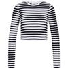 JJXX Womens/Ladies Feline Stripes Crop T-Shirt