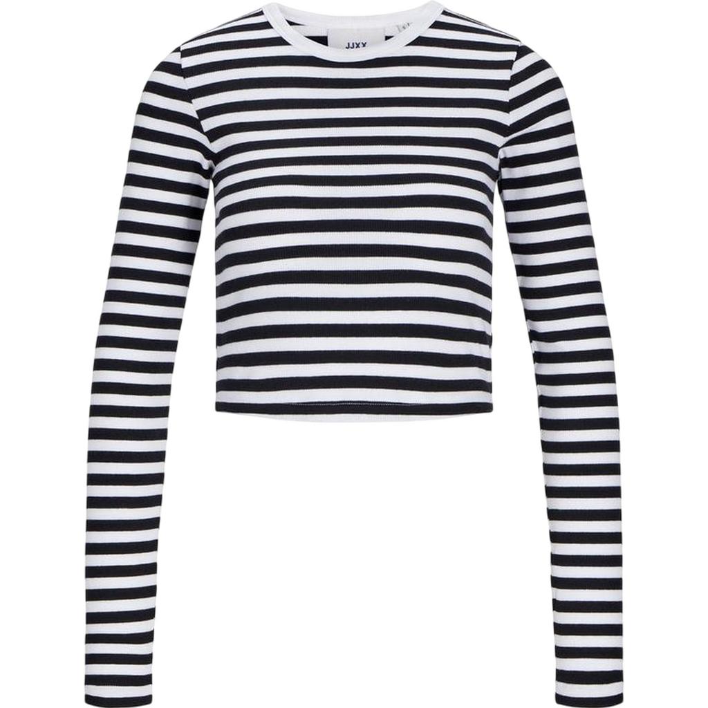 JJXX Womens/Ladies Feline Stripes Crop T-Shirt