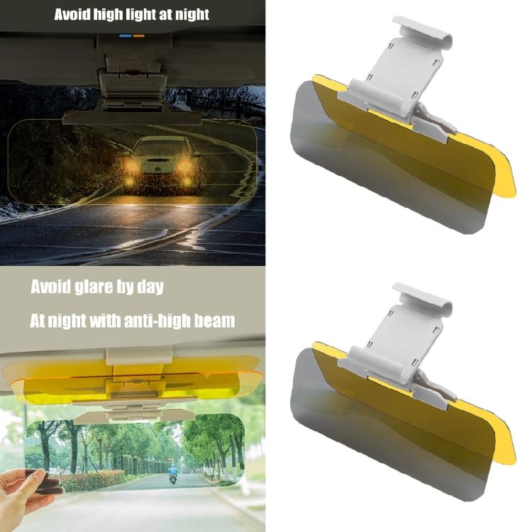 Car Sun Visors Shield with Easy Clips Installation Antiglare Accessory for Improved Daytime Nighttime Driving Experience