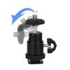 Metal Ball Head Hot Shoe Mount Adapter with 360 Degree Rotation for Standard 1/4 Inch DSLR Cameras LED Photography Lights
