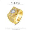 Luxurious Moissanite S925 Men's Hip Hop Trend Ring