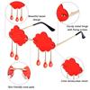 Men and Women Funny Cloud Shaped Shades Rimless Sunglasses Disco Glasses Clouds Tassel Sunglasses Steampunk Sunglasses