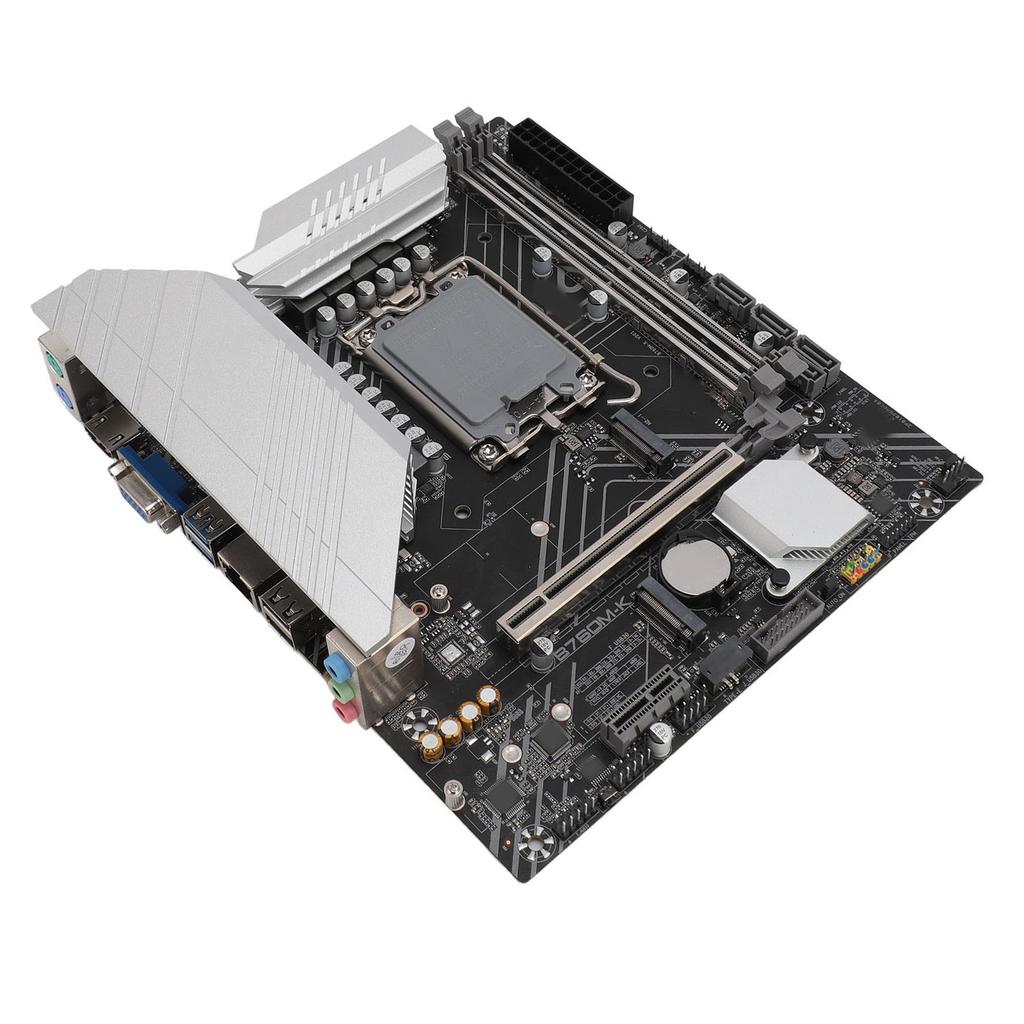 B760M K DDR4 Motherboard LGA1700 for Intel GEN12 13 Series MATX Mainboard with PCIe 4.0 M.2 Slot SATA3.0 USB 3.0 Aura