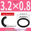 Durable Nitrile Rubber O-Ring, Wire Diameters 0.4-0.8mm, Waterproof & Wear-resistant Sealing Ring