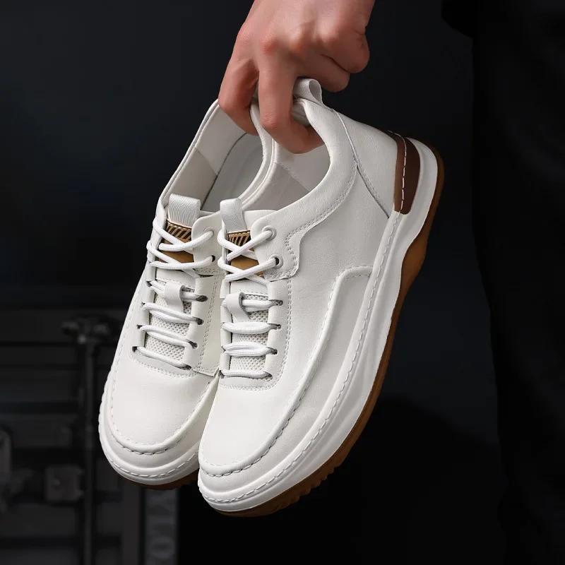 Мода 2024 года клоунские туфли мужские кроссовки кроссовки весенние дышащие мягкие — фото 4