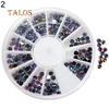 Colorful Shiny Nail Art Decoration Wheel Colorful Star DIY Manicure Accessory Nail Care