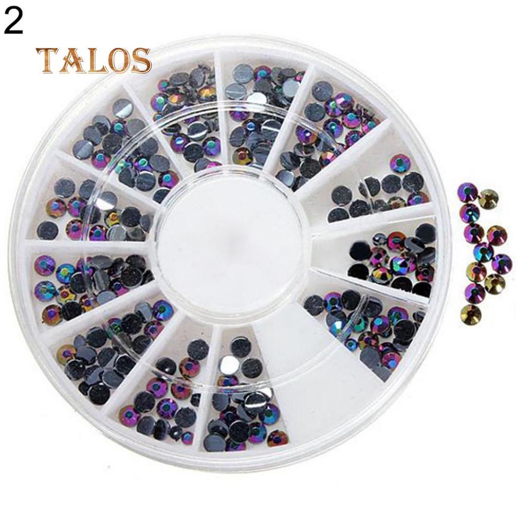 Colorful Shiny Nail Art Decoration Wheel Colorful Star DIY Manicure Accessory Nail Care