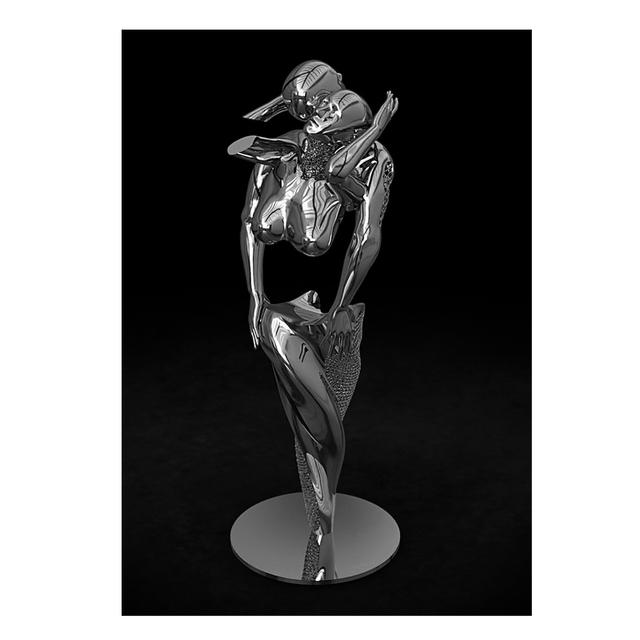 Severská kovová postava pár Socha Nástěnný milenec sochařství Tisk plakátů Nástěnný obraz Obraz na plátně Obývací pokoj Domácí dekorace