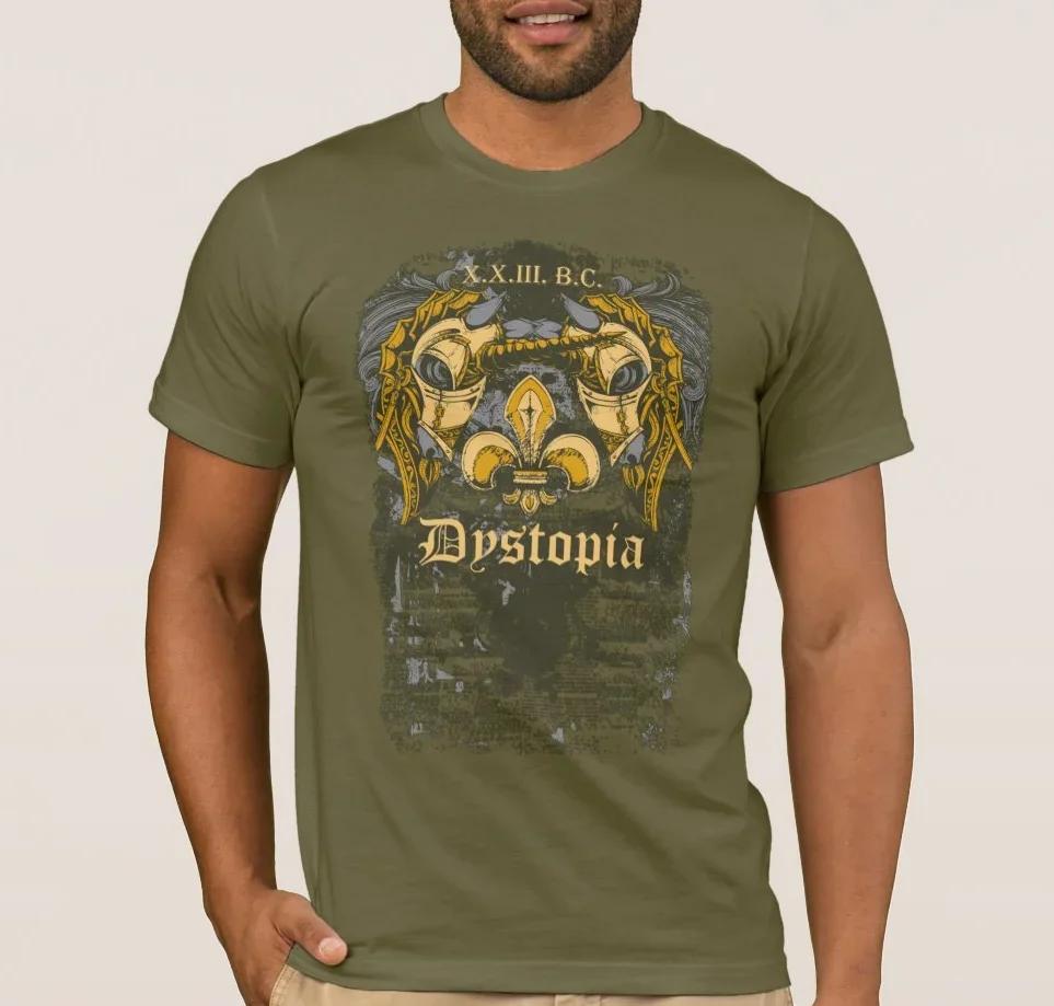 Dystopia Honor Fortune TShirt 100 Cotton ONeck Summer Short Sleeve Casual Mens Tshirt Size S3XL