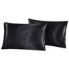 1Pc Queen Satin Silk Pillowcase Pillow Case Cover Home Bedding Smoothy Pillow Rectangle Bedding Pillow