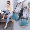 2025 Women's Printed Cowhide Pointed Toe Flats - Comfortable Casual Nursing Shoes