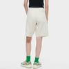 Fila Fusion FOB Logo Printed Knitted Straight Casual Shorts Unisex Shorts Off-White Beige T11U423603F-IV