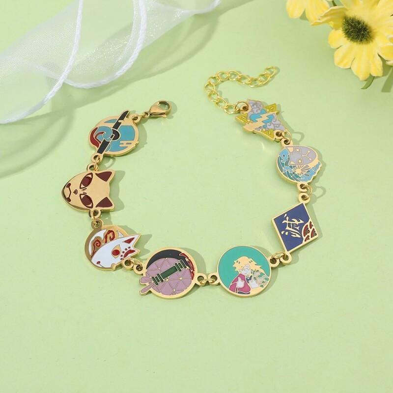Demon Slayer Tomioka Giyuu Bracelet Peripheral Exquisite Creative Cartoon Fast Girls Holiday Gift