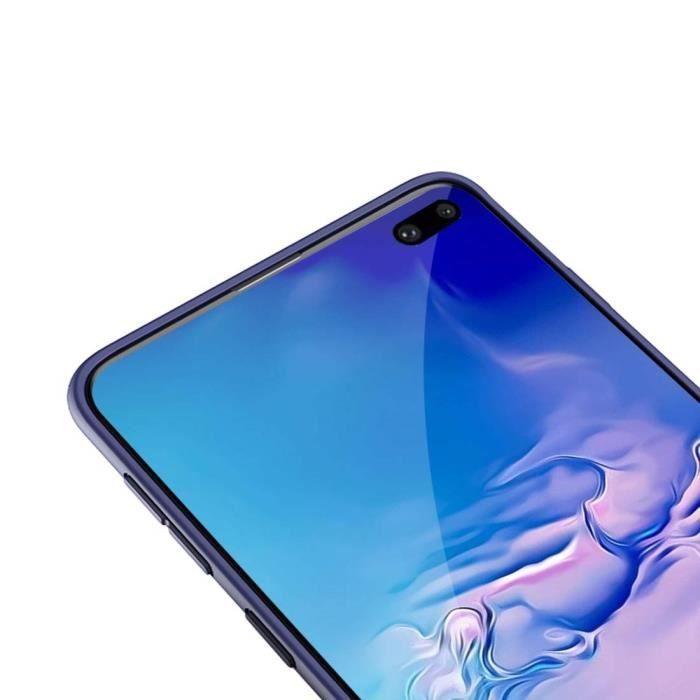 Film Protecteur - Phonillico® - Samsung Galaxy S10 PLUS - Plastique - Résistant aux rayures - Noir
