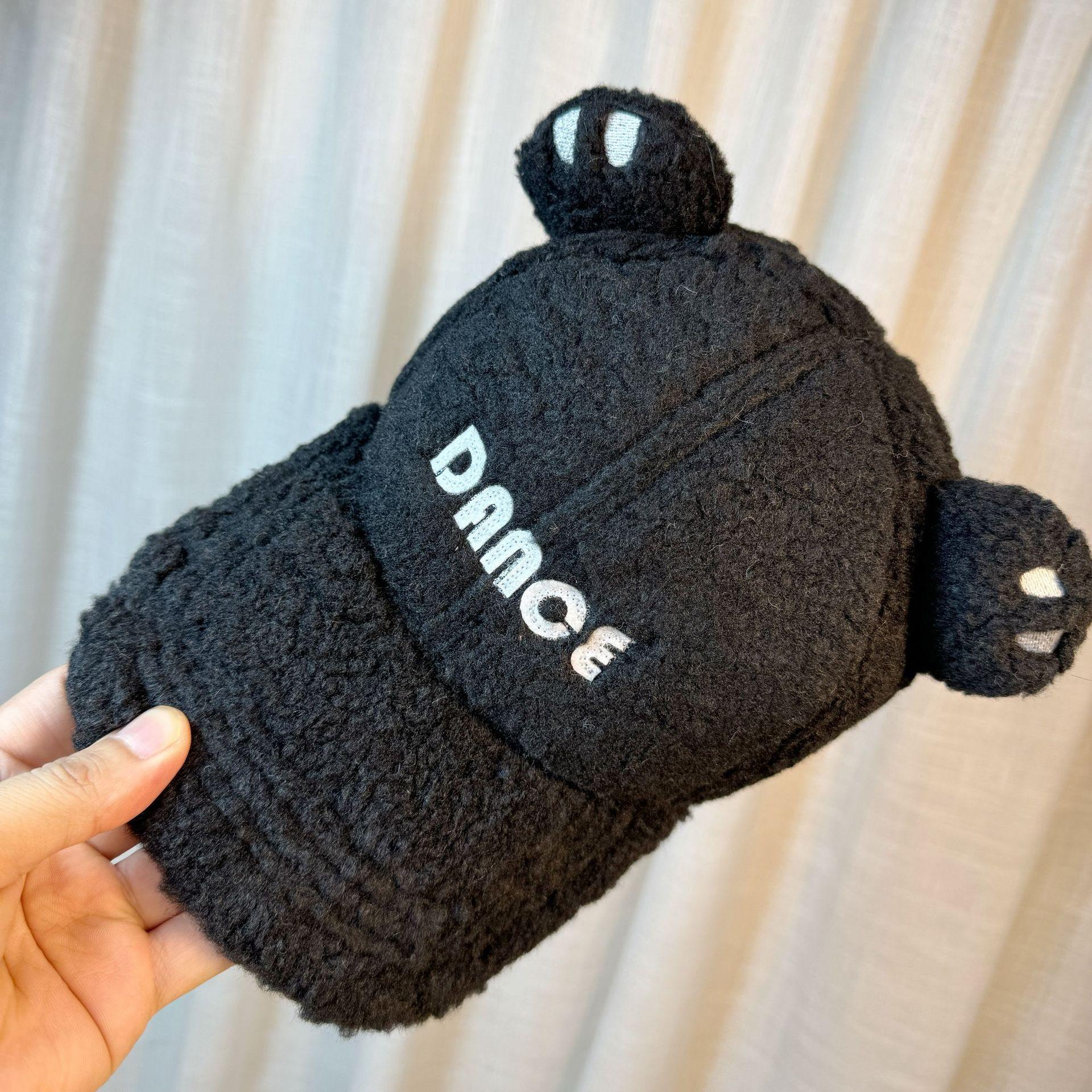 

Шапка Женская Осенне-зимняя Утепленная Ушанка Бейсболка в Корейском Стиле Инс Модная из Овчины Маленькая Универсальная Кепка с Козырьком adjustable