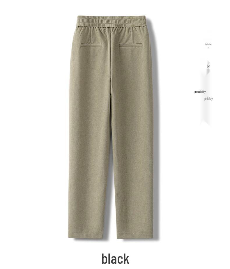 Women's High-Waist Slimming White Harem Pants - Summer 2024 Casual Nine-Point Trousers