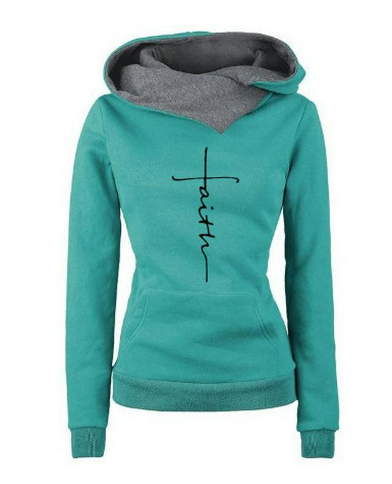 Women's Cat Paw Heart Hoodie - New Style Pullover for Outdoor Sports