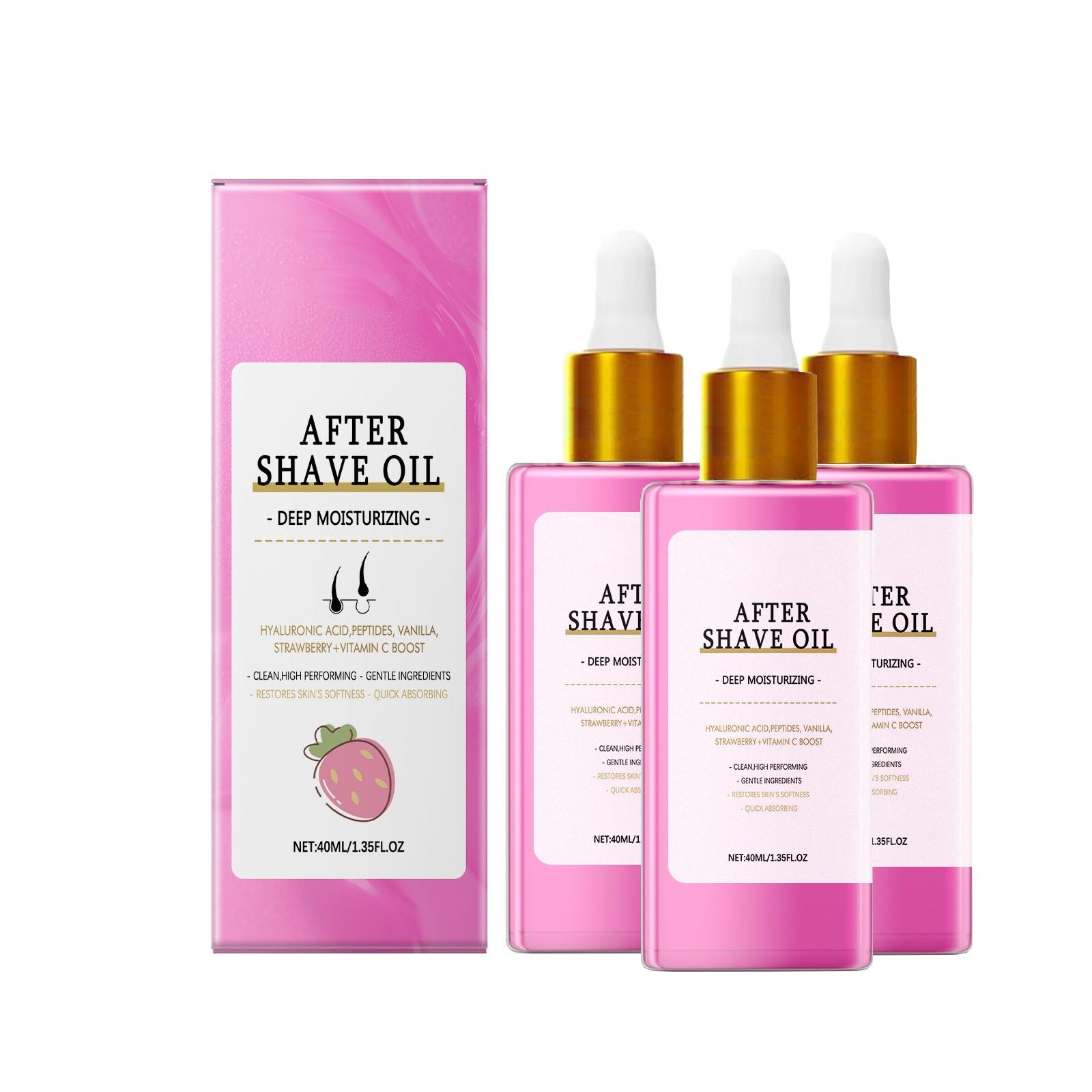 

Масло после бритья с ароматом клубники Мягко увлажняет, смягчает и ухаживает за кожей 40 мл One Size