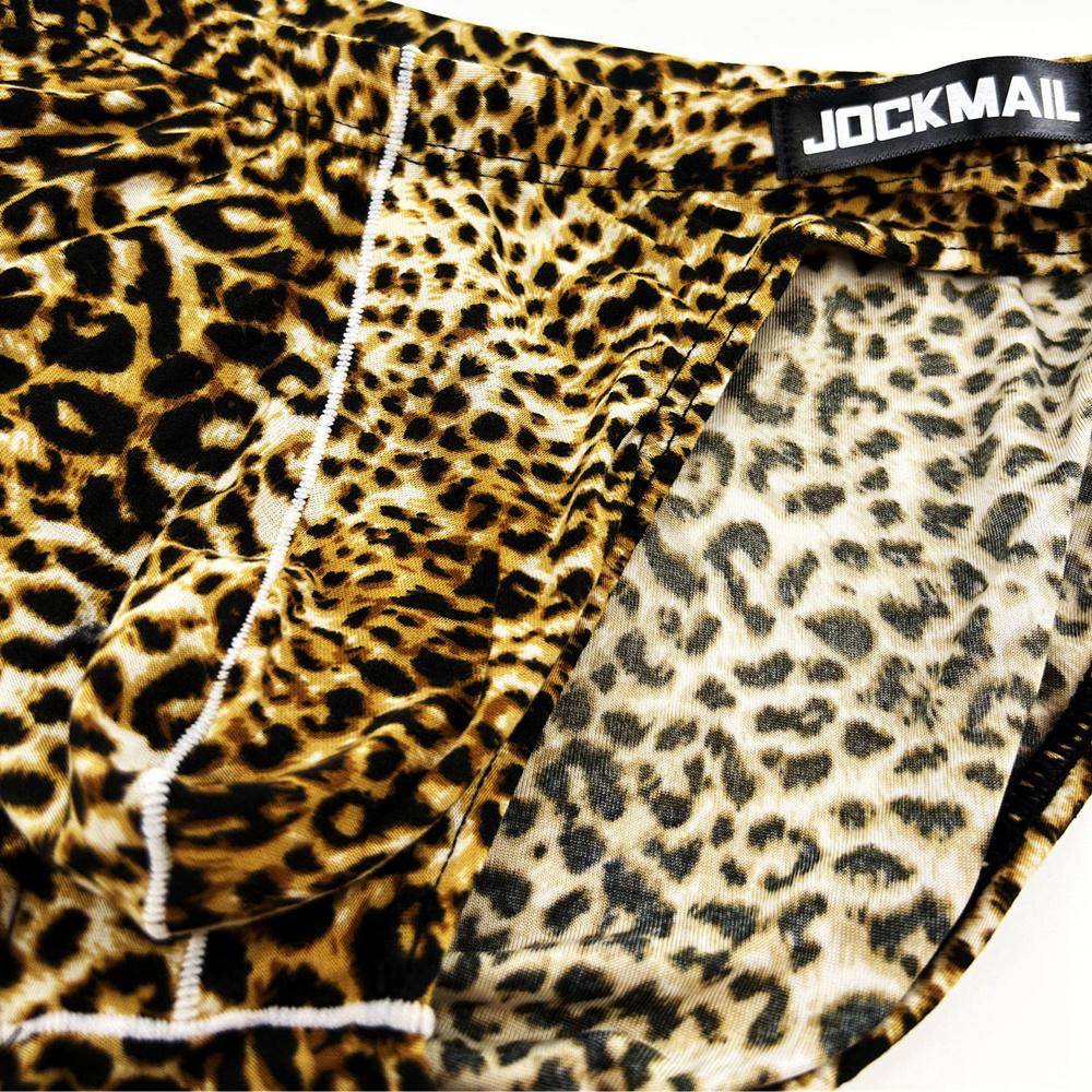 Briefs JOCKMAIL Leopard Print Sexy Low Rise Men's Underwear