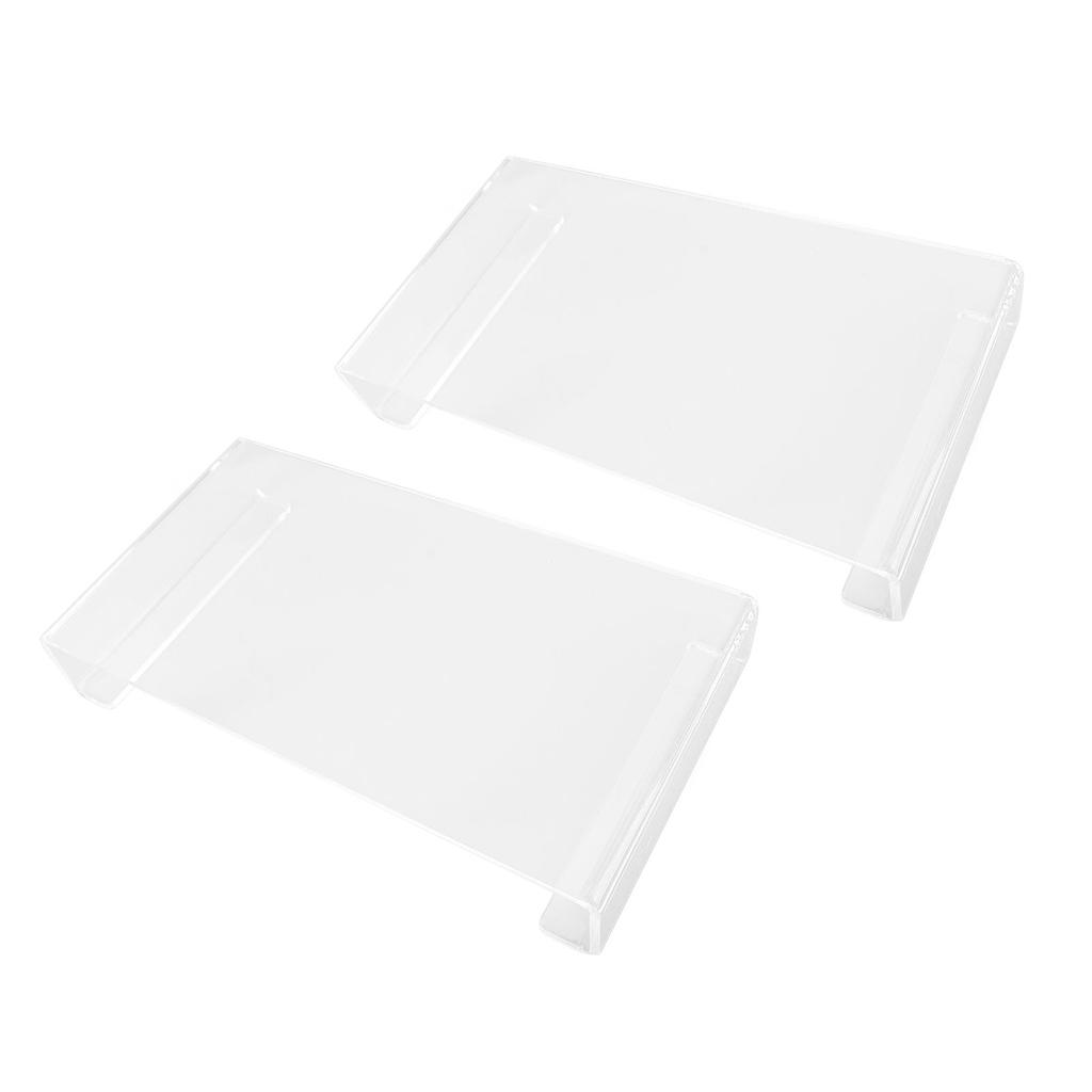 2PCS Acrylic Stand Polished Edges Multi Purpose Acrylic Display Riser for Shower Supplies Vanity