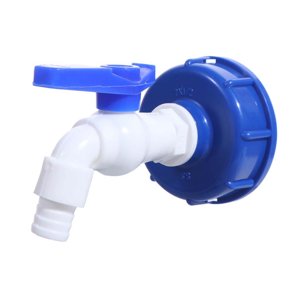 S60x6 Coarse Thread IBC Tank Tap Adapter Valve 1/2'' 3/4'' Durable Water Coupling Adapter Quick Connect