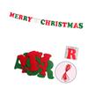Festive Christmas Hanging Garlands Festival Santa Letter Christmas Bunting Decors for Yuletide Decorating Needs