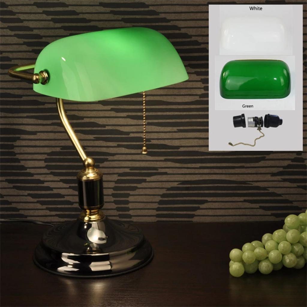 Bankers Lampshade Accessories Retro Style Replacement Tabletop Home Decor Antique Cover Lamp Shade