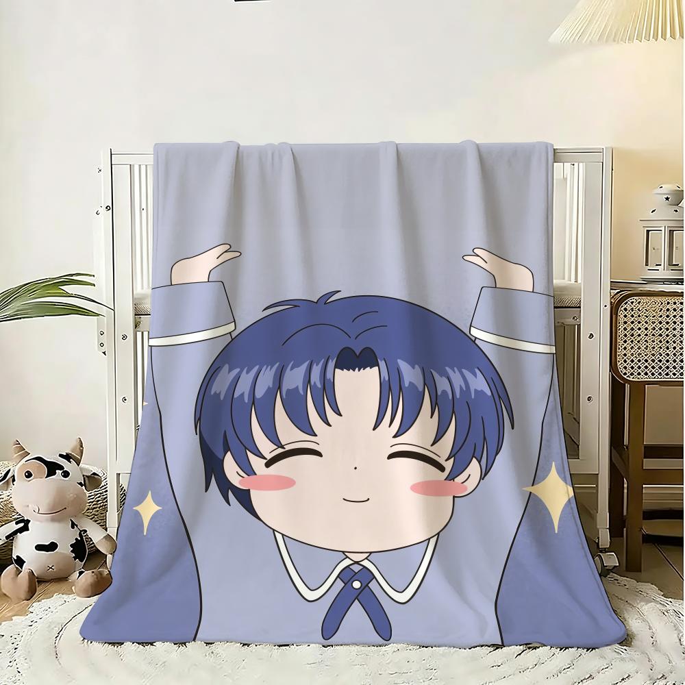 C-Cardcaptor S-Sakura Throw Soft Flannel Throw Blanket, Lightweight Breathable Summer Nap Blanket For Home Travel Cozy Decor