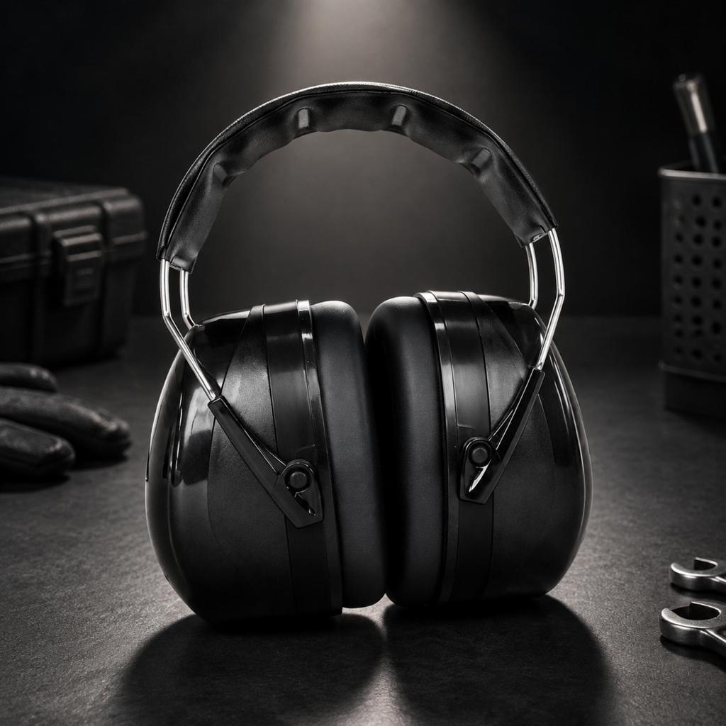 Passive Hearing Protection Earmuff ABS Shell over-the-Head Earmuffs Long-Lasting
