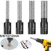 4pcs Dry Diamond Drill Bits Set 6/8/10/12mm Tile Drill Bit  Diamond Hole Saws for Granite Tile Ceramic Marble Stone Glass