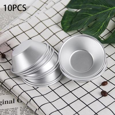 Stampo per crostata di uova e budino in lega di alluminio antiaderente per cucina/cottura 10 pezzi/set