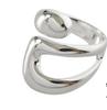 Silver Smooth Rings For Women hollow out chain Jewelry Beautiful Finger Open Rings For Party Birthday Gift