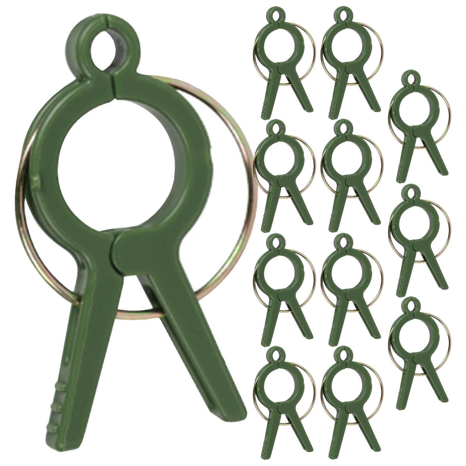 

Зажимы для растений Модернизированные зажимы для поддержки растений Многоразовые садовые зажимы Защищенные пластиковые зажимы для растений Зажимы для томатов Зажимы для фиксации лозы растений One Size зелёный