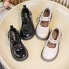 Girls Small Leather Shoes 2025 New Spring and Autumn Children's Princess Shoes Soft-soled Non-slip Single Shoes Mary Jane Butterfly Performance Shoes