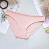 Large size women's underwear pure cotton summer seamless breathable girls' women's mid-waist briefs wholesale women's