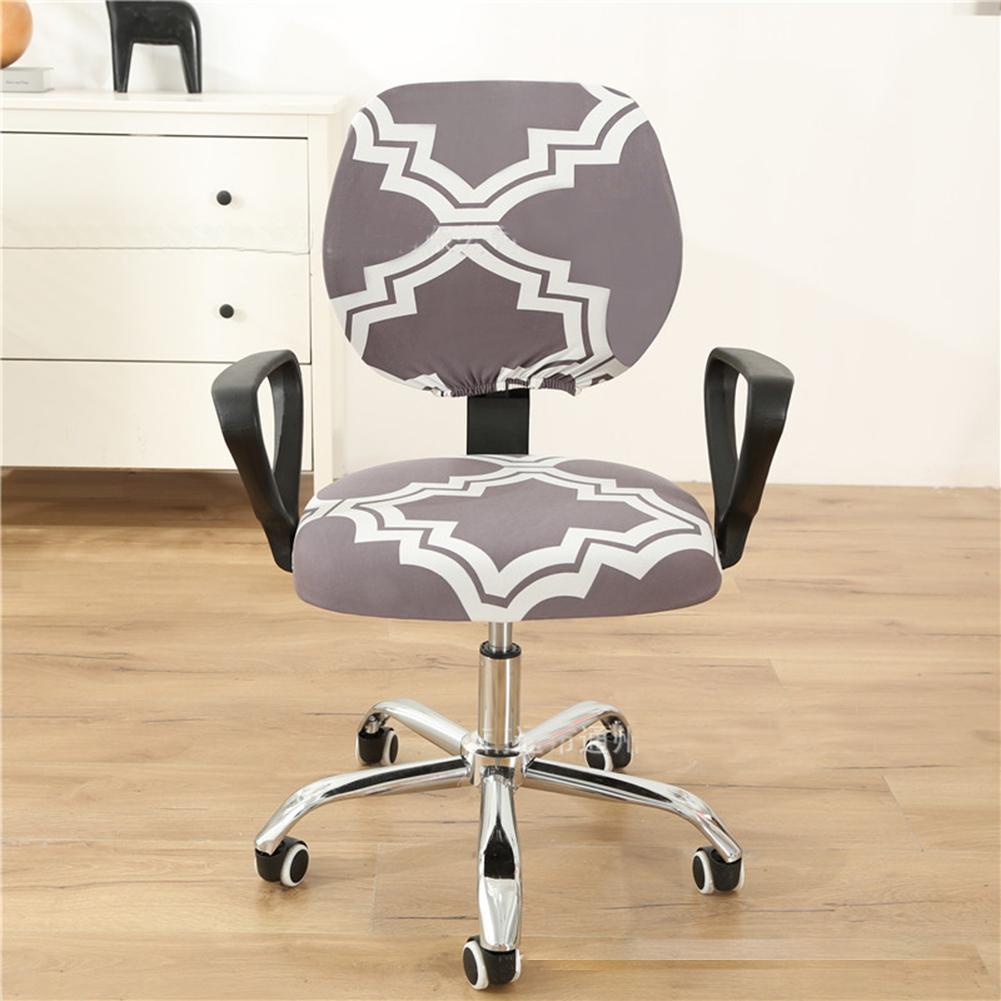 Computer Office Chair Covers Home Stretchable Washable Rotating Chair Slipcovers