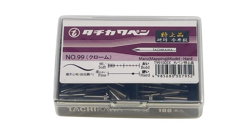 Tachikawa Pin Manufacturing Co., Ltd. T99 Round Nib Pen, Premium Quality, Pack of 100, T99100EX
