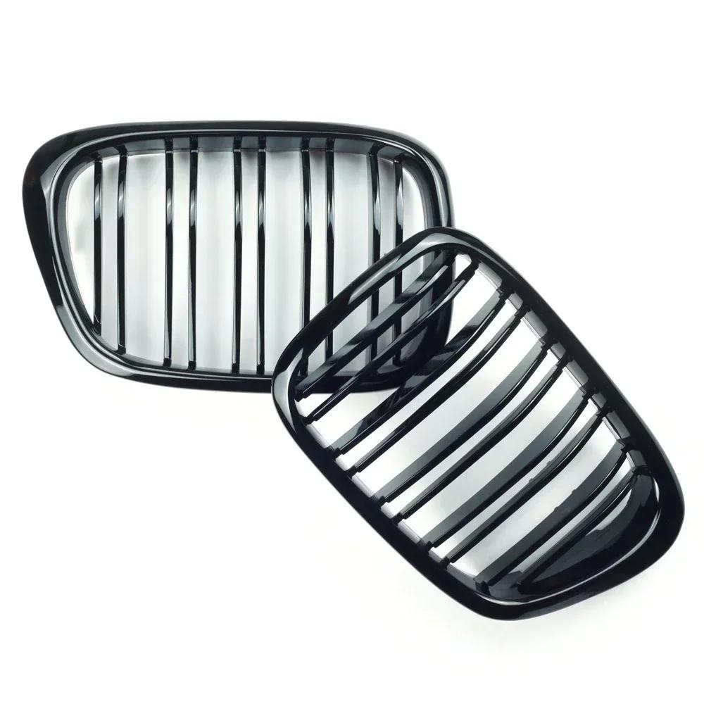 For BMW E39 5 Series 525 528 Gloss Black Grille Car Front Hood Grill Kidney Grilles Racing Grill 95-04 Auto Accessories