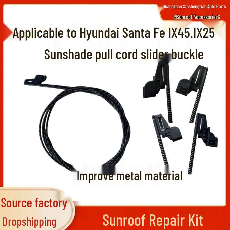 Hyundai Santa Fe IX45 IX25 Sunroof Sunshade Roller Blind & Fabric Pull Cord Accessory Yes