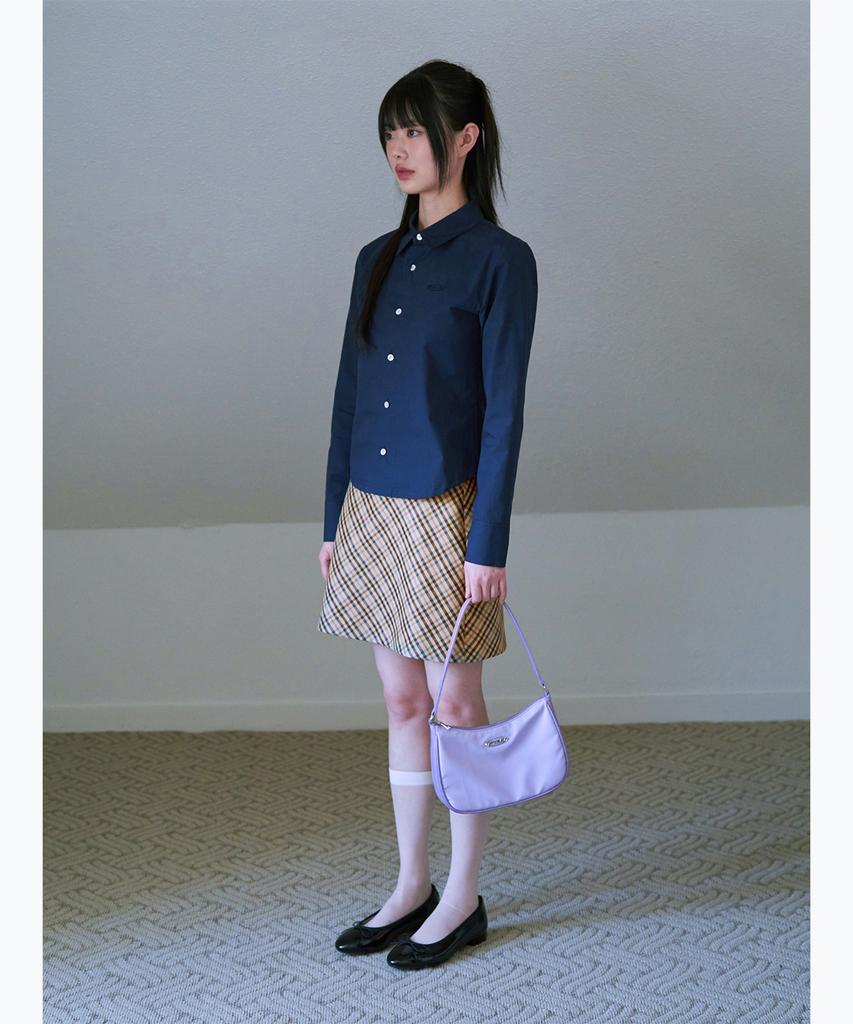 Epeueidi Crop Shirt (Navy)