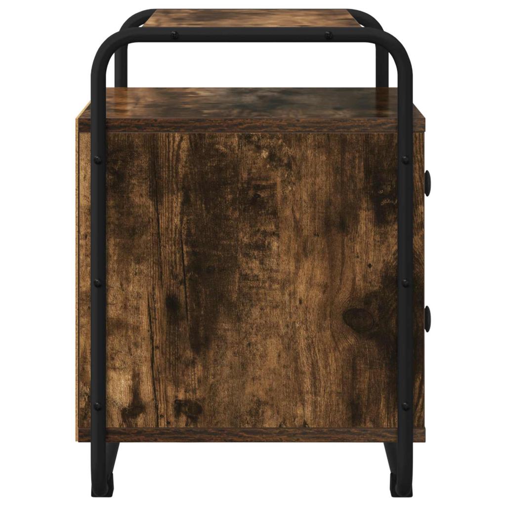 Nightstand Smoked Oak Engineered Wood