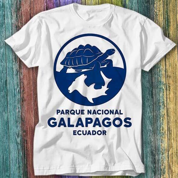Unisex Shirt Cotton Oversize Large Size NEW Galapagos Island National Park Turtle Shark T Shirt Top Tee 328